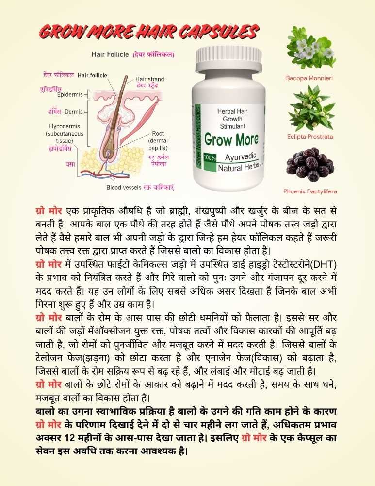 Shree Natural Remedies Grow More The Only Treatment for Alopecia areata and Universal Alopecia 1